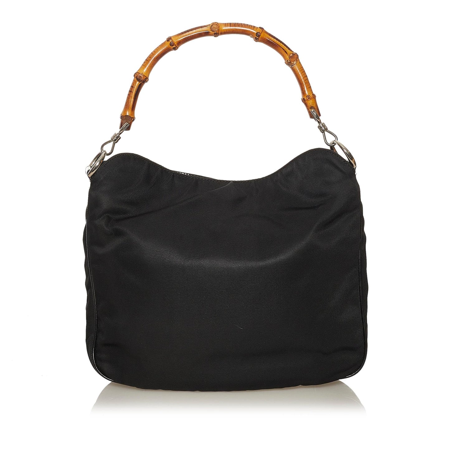 Gucci Bamboo Nylon Satchel (34978)