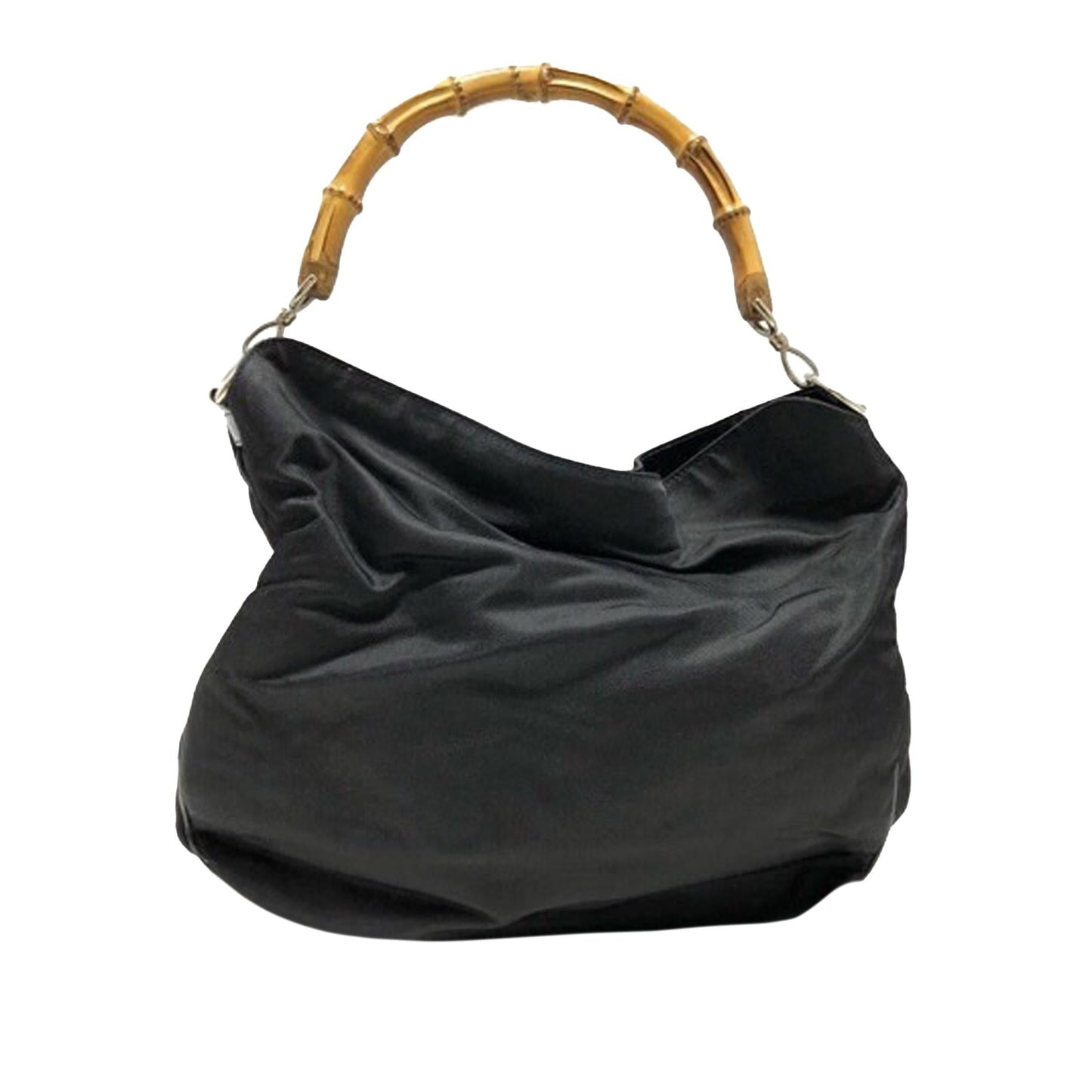 Gucci Bamboo Nylon Satchel (36141)