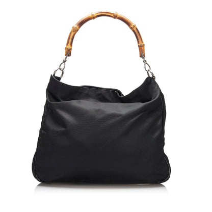 Gucci Bamboo Nylon Satchel (3w9q8z)