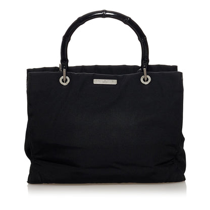 Gucci Bamboo Nylon Satchel (TotpRg)