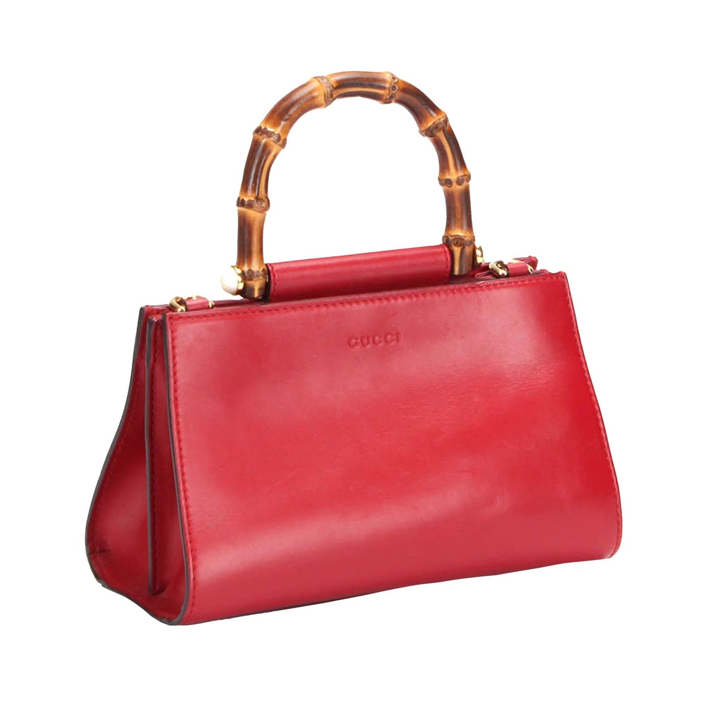 Gucci Bamboo Nymphaea Leather Satchel (bEqEts)