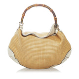 Gucci Bamboo Peggy Raffia Satchel (31391)