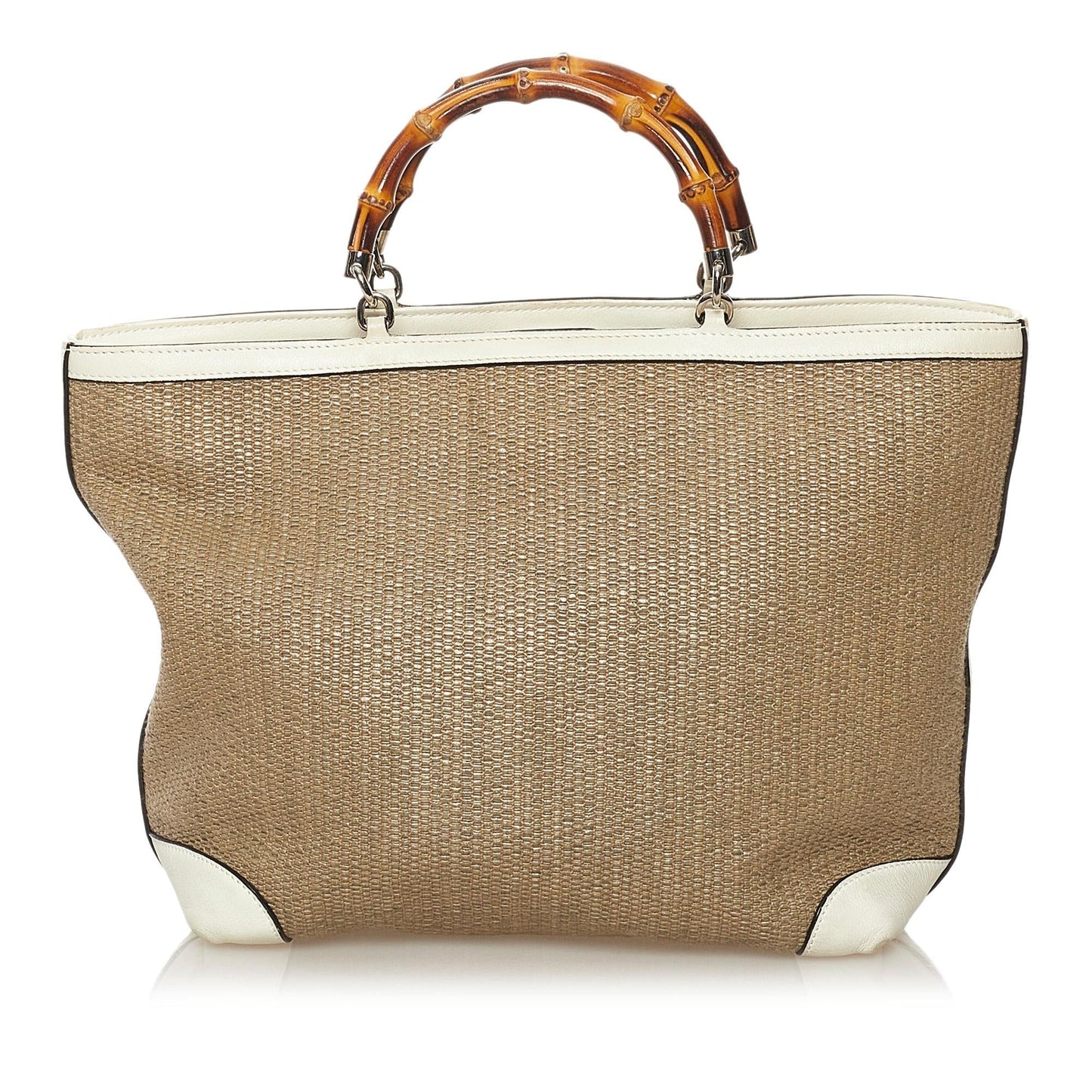 Gucci Bamboo Raffia Handbag (33155)