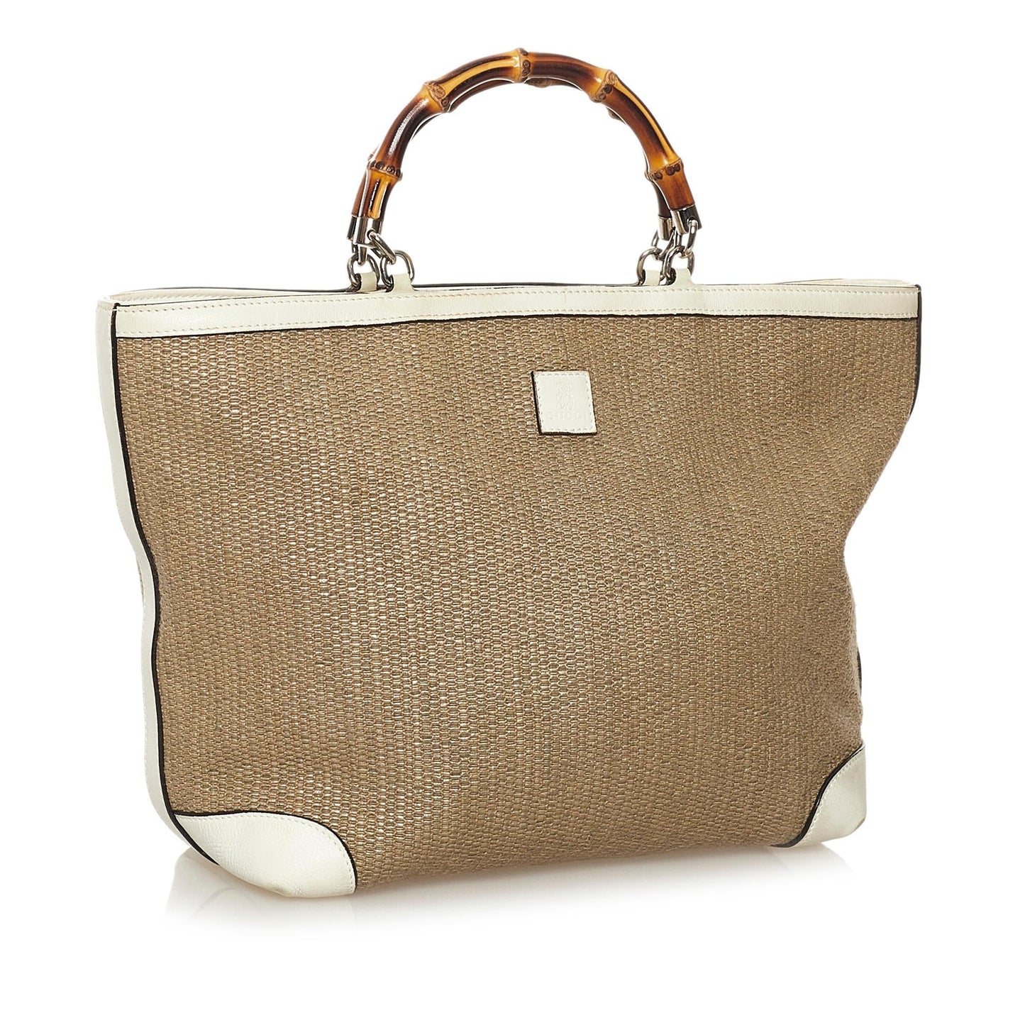 Gucci Bamboo Raffia Handbag (33155)