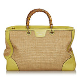 Gucci Bamboo Raffia Satchel (SHG-29078)