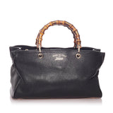 Gucci Bamboo Shopper Leather Handbag (SHG-29041)