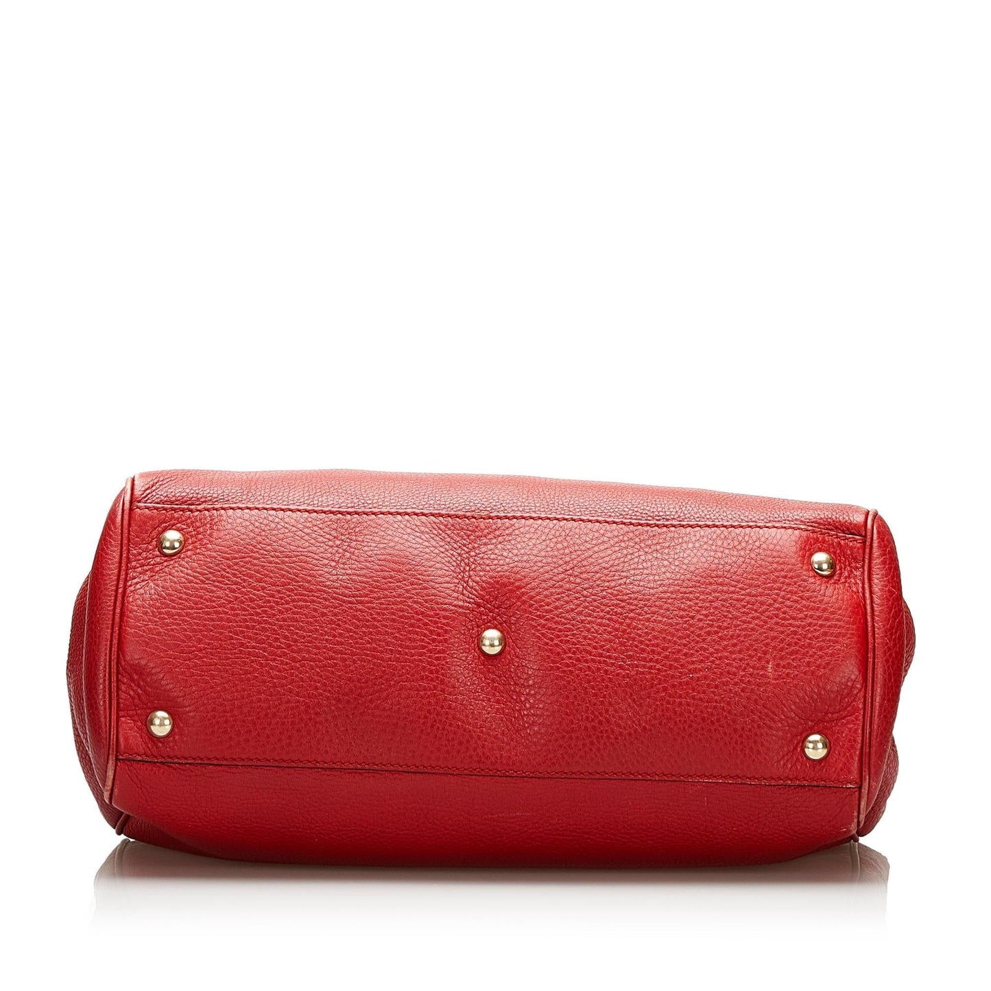 Gucci Bamboo Shopper Leather Handbag (35473)