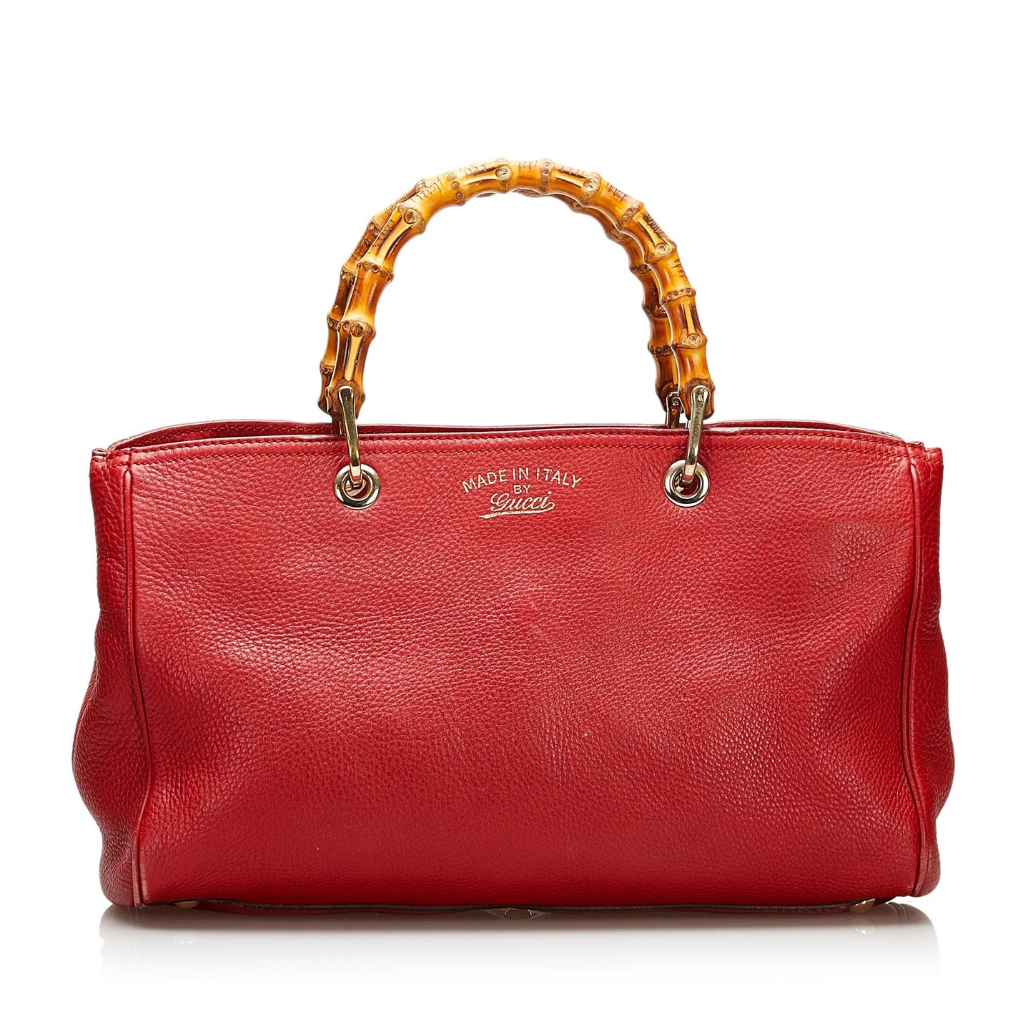 Gucci Bamboo Shopper Leather Handbag (35473)