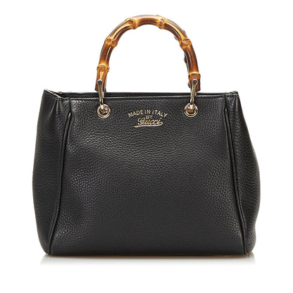 Gucci Bamboo Shopper Leather Handbag (35966)