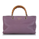 Gucci Bamboo Shopper Leather Satchel (23441)