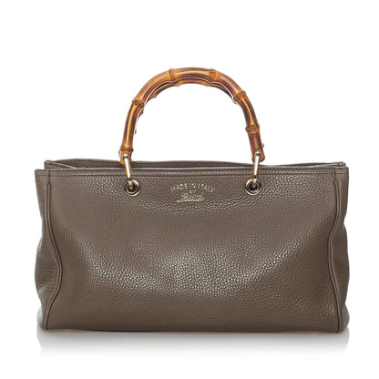 Gucci Bamboo Shopper Leather Satchel (30317)