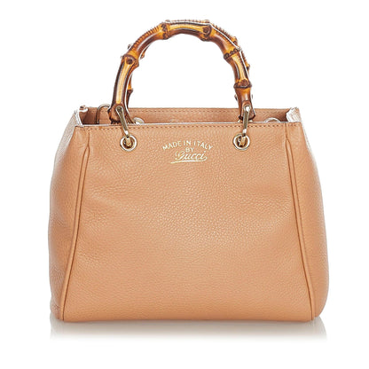 Gucci Bamboo Shopper Leather Satchel (31060)