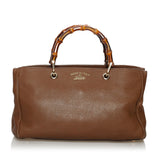 Gucci Bamboo Shopper Leather Satchel (31103)