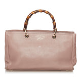 Gucci Bamboo Shopper Leather Satchel (SHG-31745)