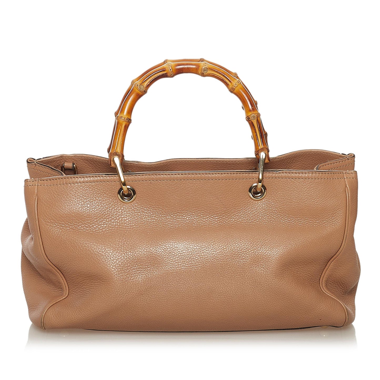 Gucci Bamboo Shopper Leather Satchel (33147)