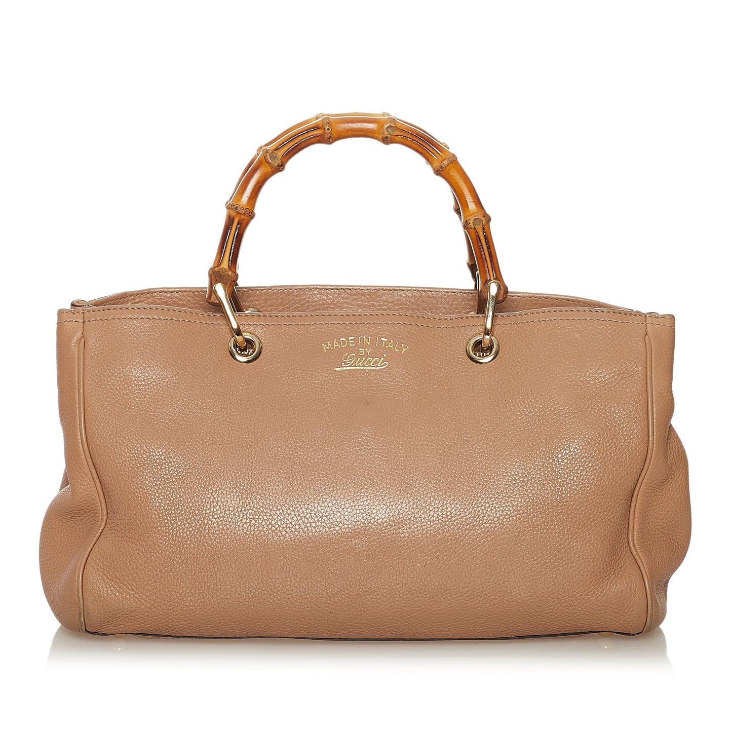 Gucci Bamboo Shopper Leather Satchel (33147)