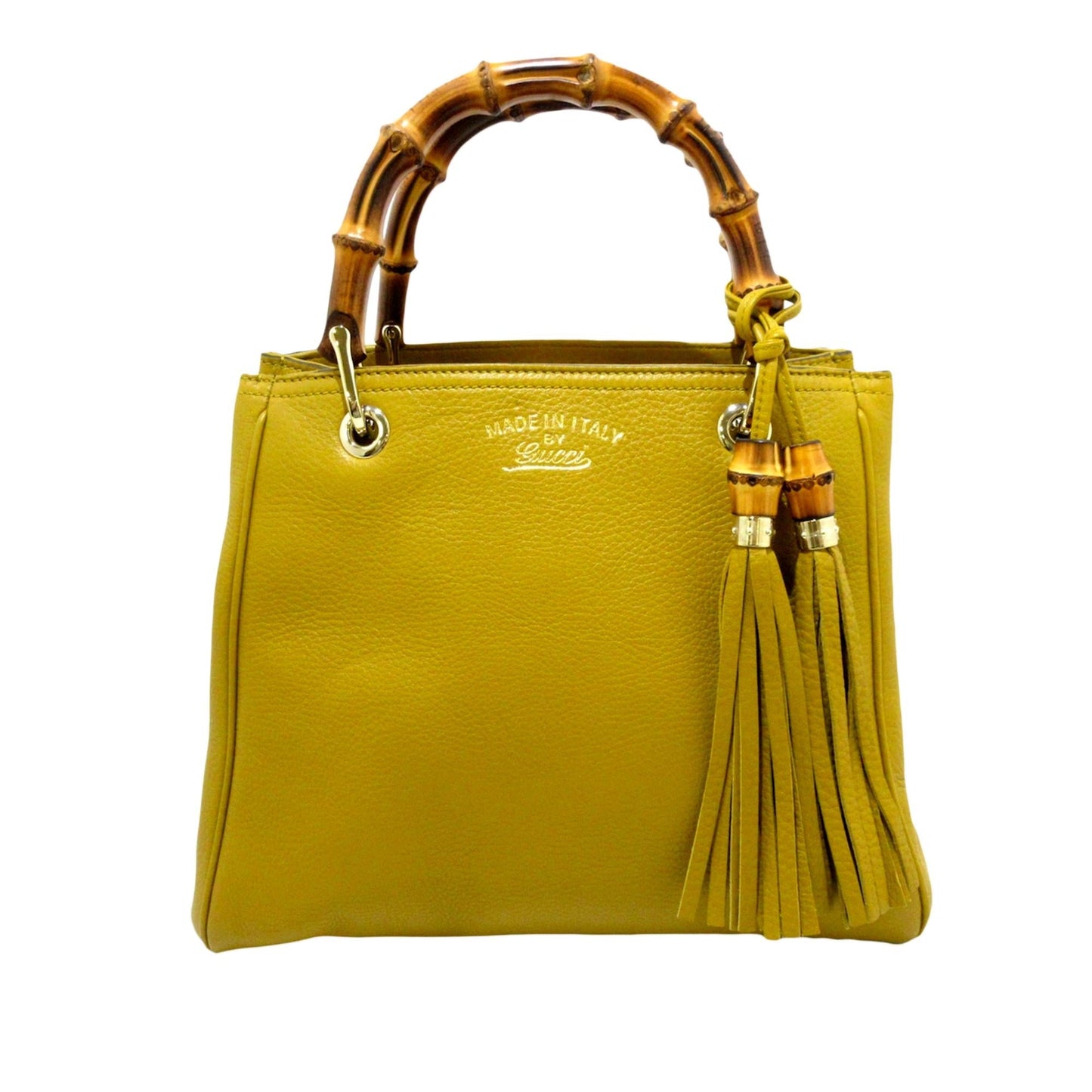 Gucci Bamboo Shopper Leather Satchel (33557)
