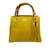 Gucci Bamboo Shopper Leather Satchel (33557)