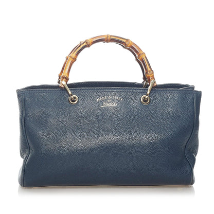 Gucci Bamboo Shopper Leather Satchel (33562)