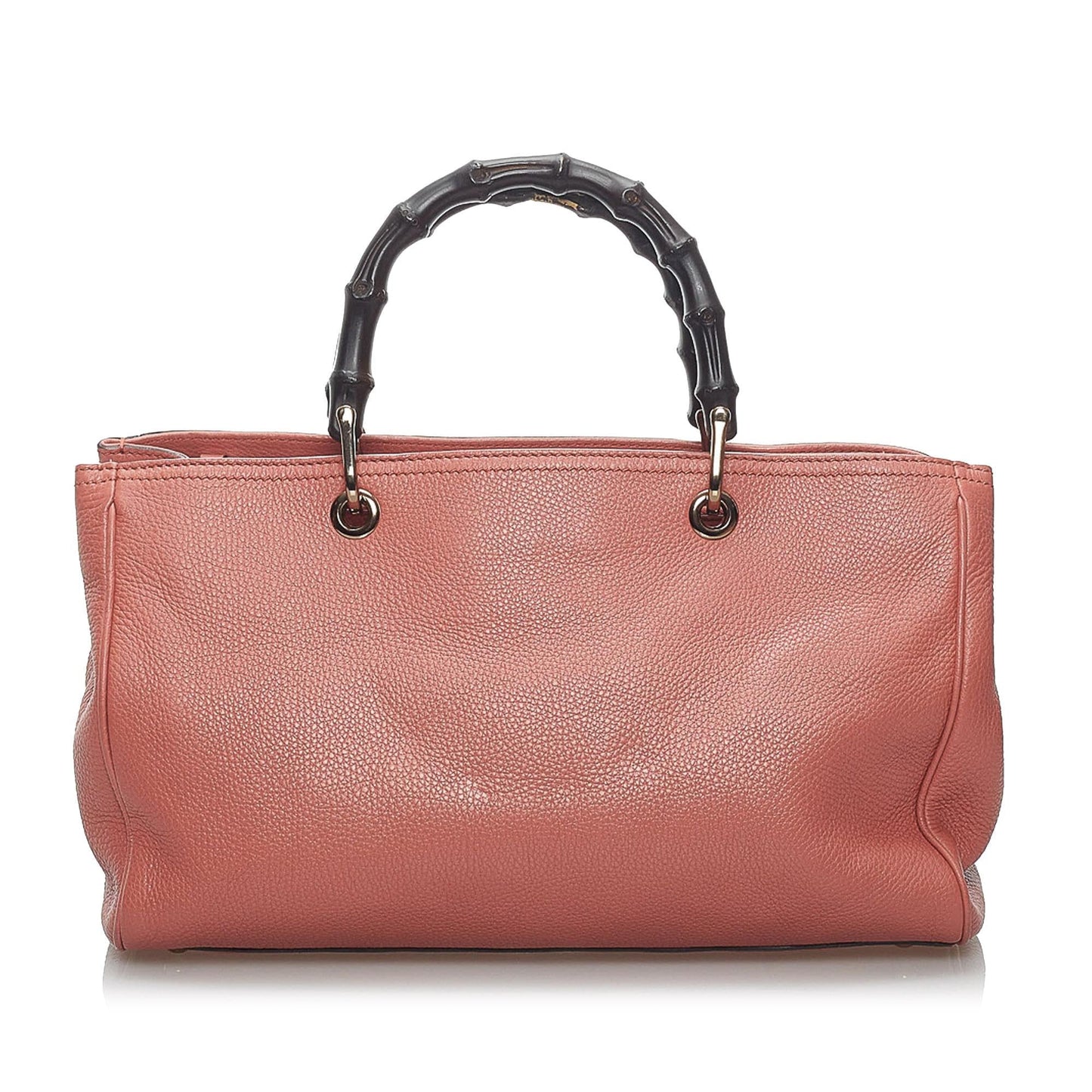 Gucci Bamboo Shopper Leather Satchel (34222)