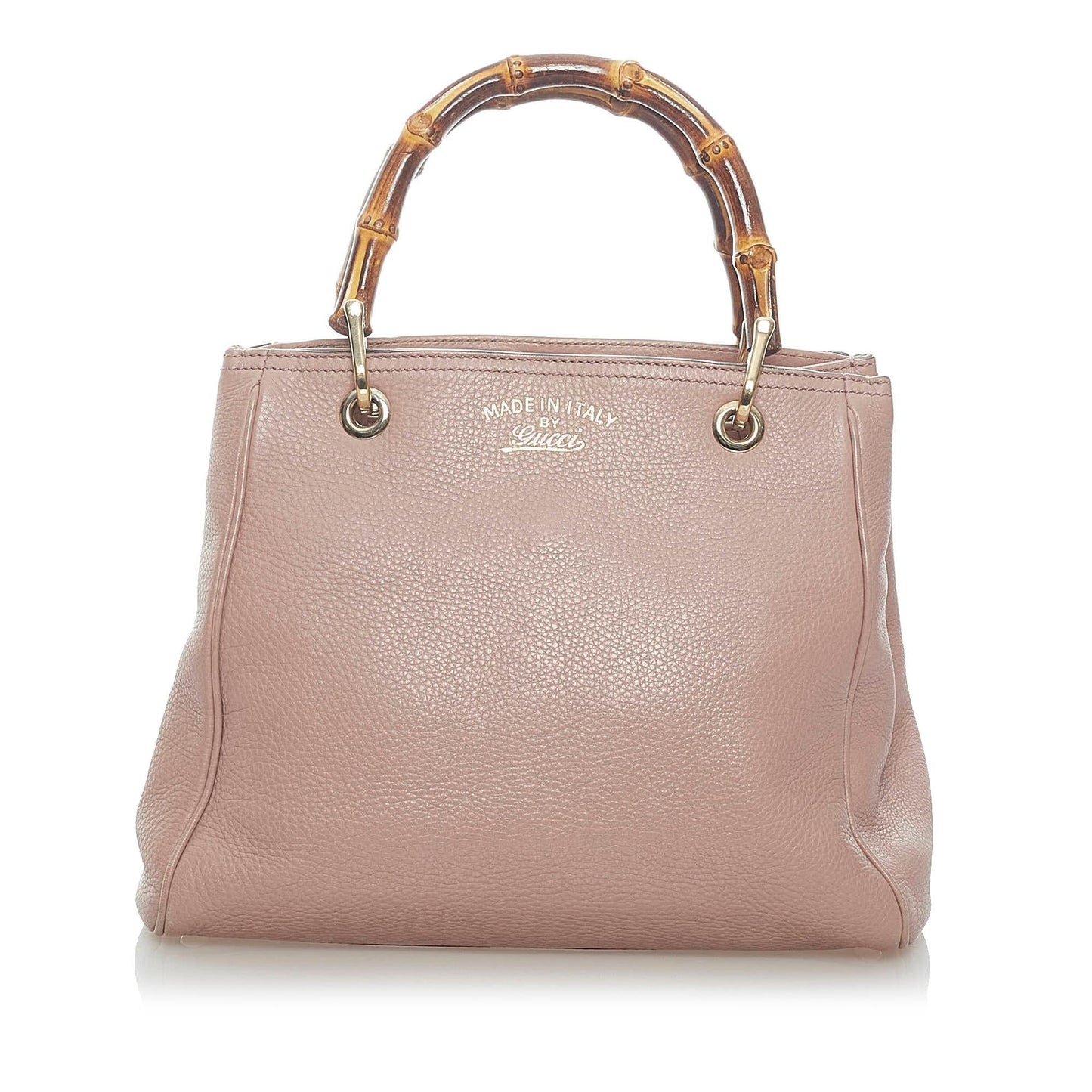 Gucci Bamboo Shopper Leather Satchel (34682)