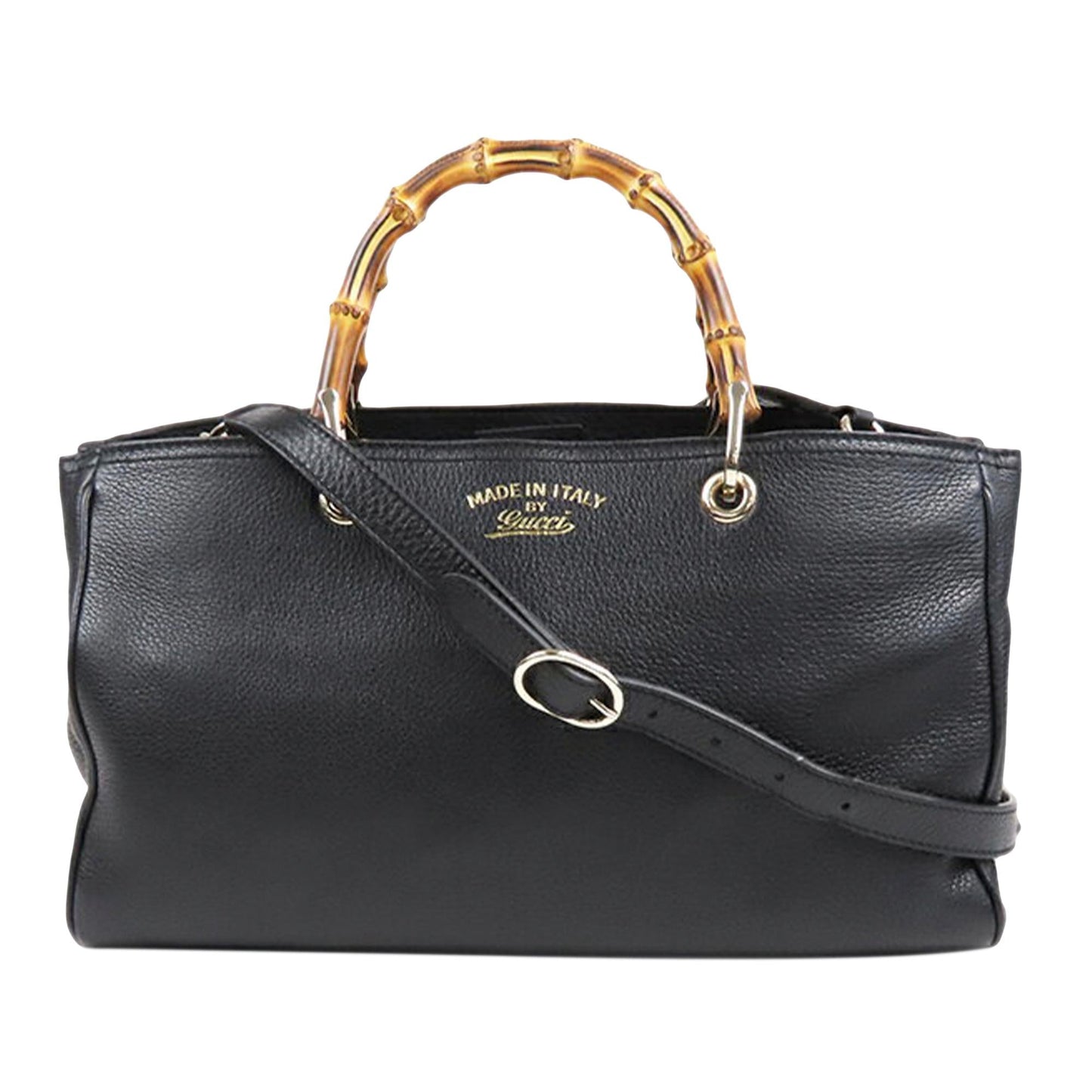 Gucci Bamboo Shopper Leather Satchel (34958)
