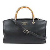 Gucci Bamboo Shopper Leather Satchel (34958)