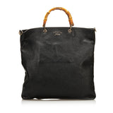 Gucci Bamboo Shopper Leather Satchel (35517)