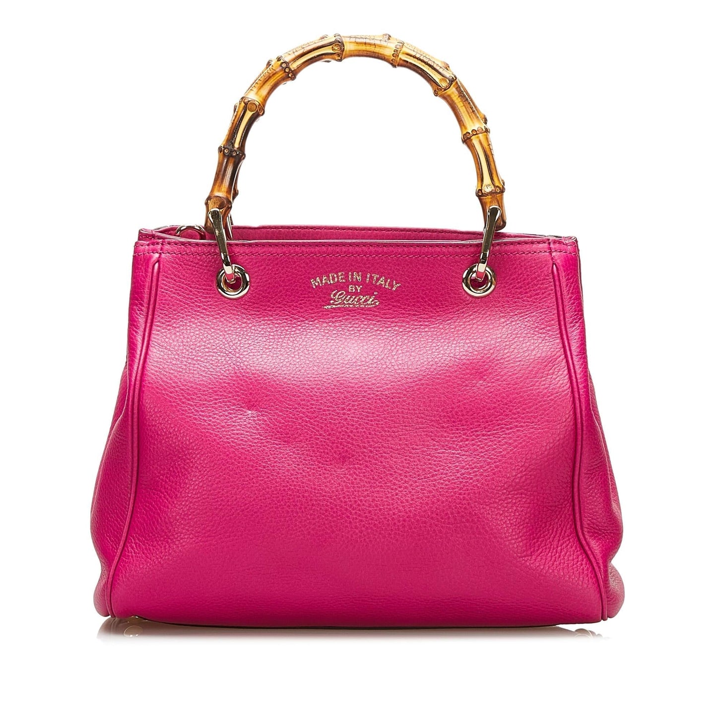 Gucci Bamboo Shopper Leather Satchel (35955)