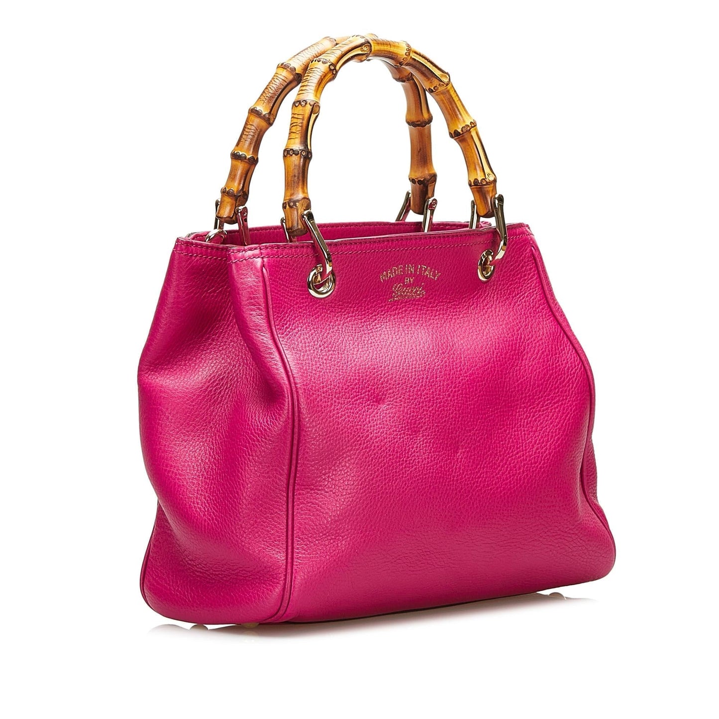 Gucci Bamboo Shopper Leather Satchel (35955)