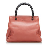 Gucci Bamboo Shopper Leather Satchel (36701)