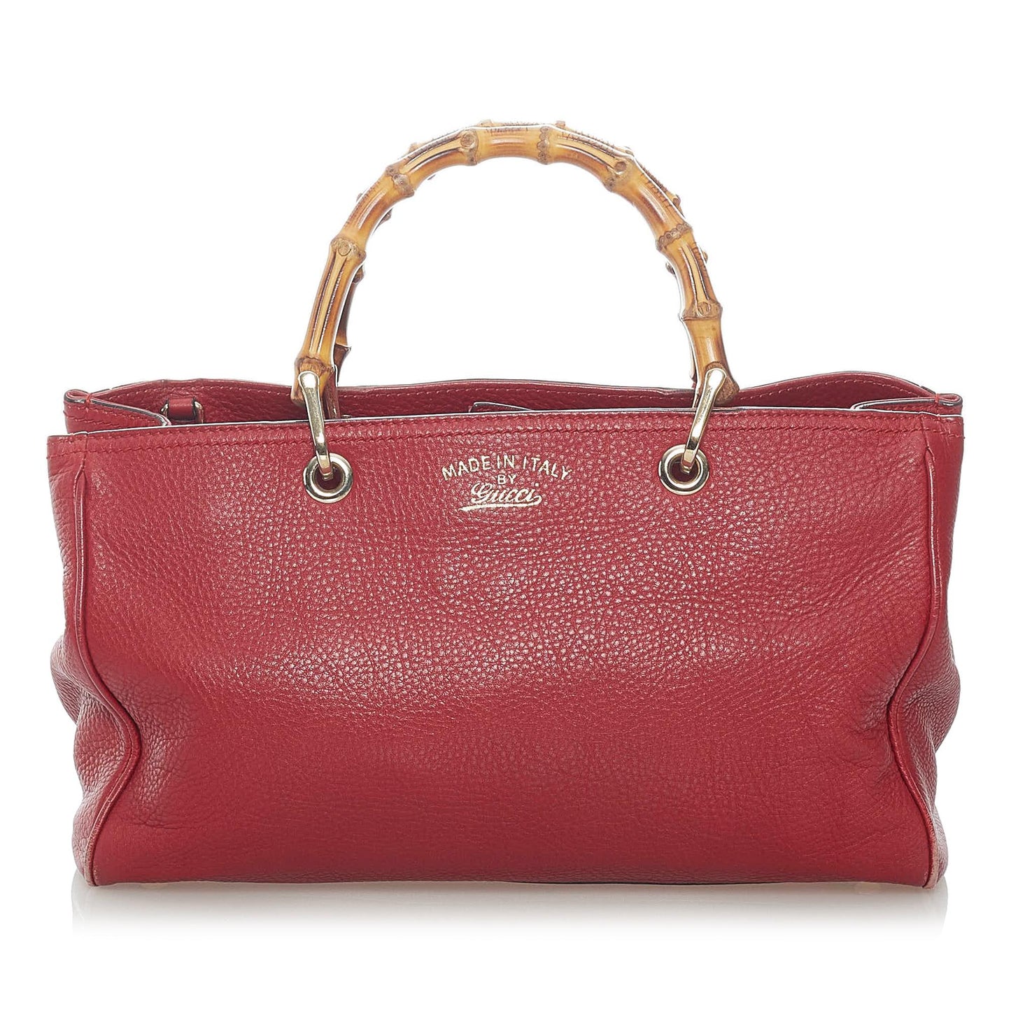 Gucci Bamboo Shopper Leather Satchel (37606)