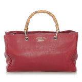 Gucci Bamboo Shopper Leather Satchel (37606)