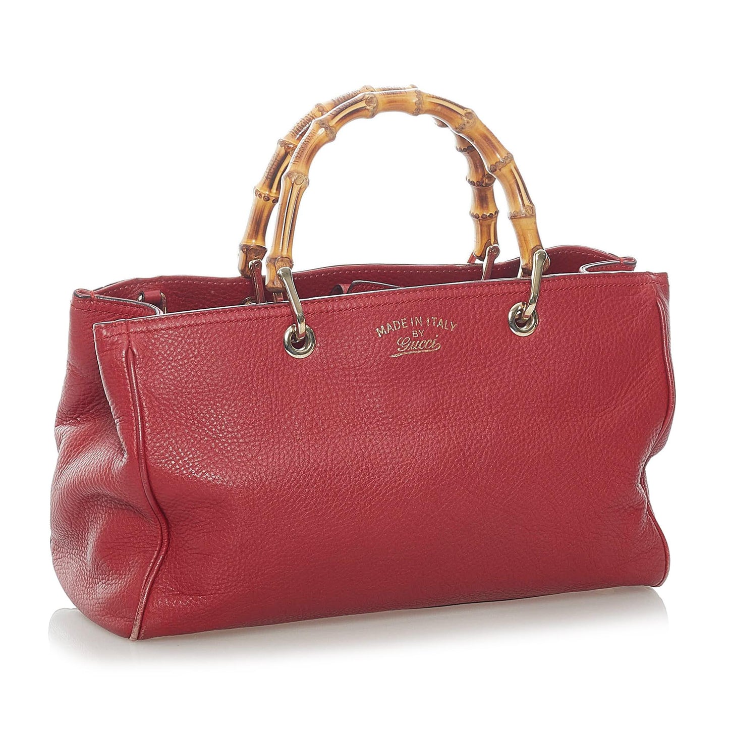Gucci Bamboo Shopper Leather Satchel (37606)