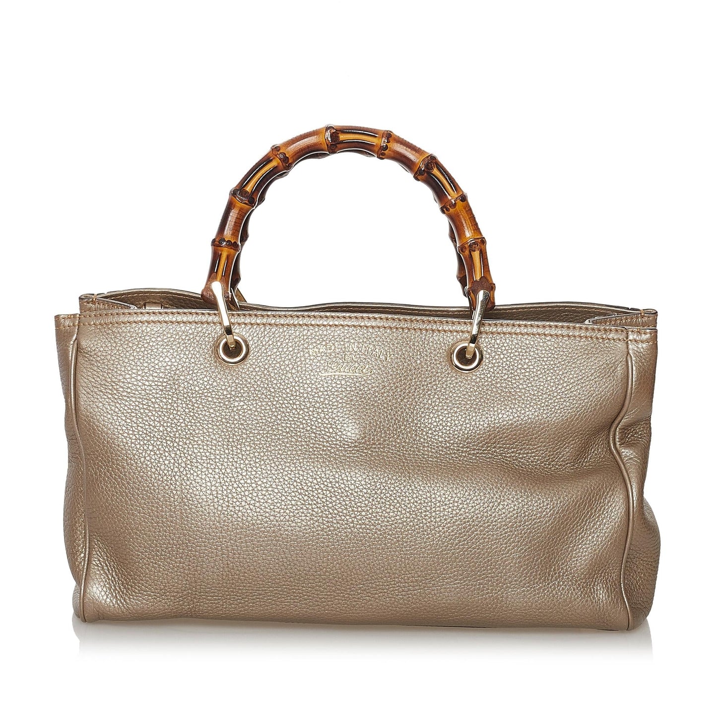 Gucci Bamboo Shopper Leather Satchel (37608)