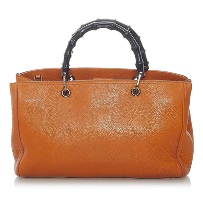 Gucci Bamboo Shopper Leather Satchel (37617)