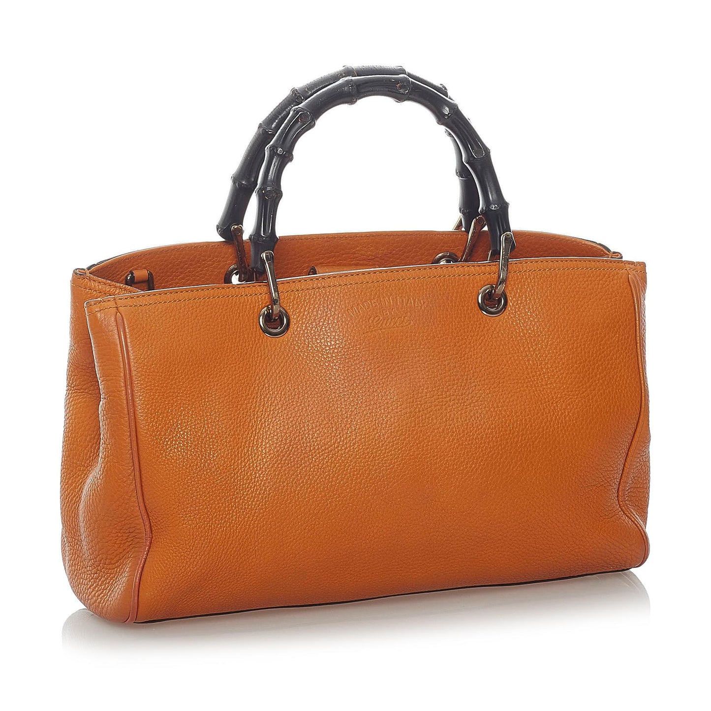 Gucci Bamboo Shopper Leather Satchel (37617)
