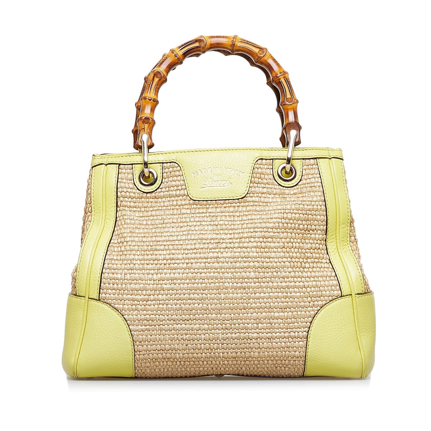 Gucci Bamboo Shopper Raffia Satchel (PexXRK)