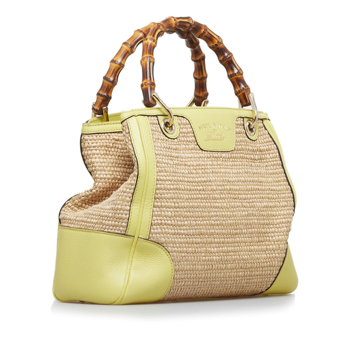 Gucci Bamboo Shopper Raffia Satchel (O4uoe2)