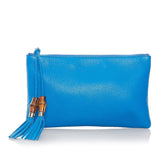 Gucci Bamboo Tassel Leather Clutch Bag (32863)