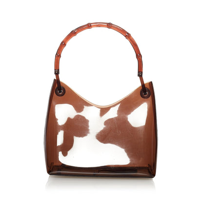 Gucci Bamboo Vinyl Handbag (32288)