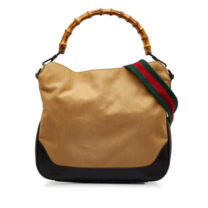 Gucci Bamboo Web Satchel (67Artc)