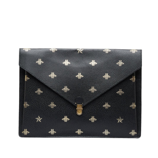 Gucci Bee Star Envelope Portfolio (QDLUYm)