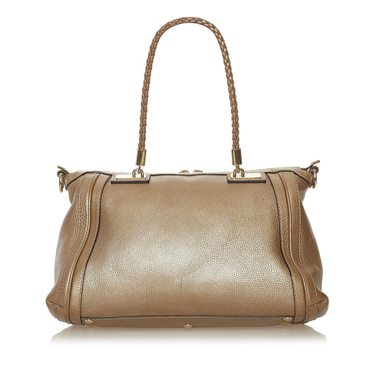 Gucci Bella Leather Satchel (34976)
