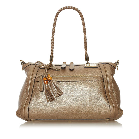Gucci Bella Leather Satchel (34976)