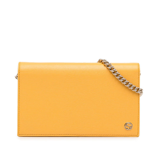 Gucci Betty Leather Wallet On Chain (MD9ycM)