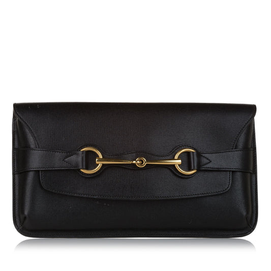 Gucci Bright Bit Leather Clutch Bag (32760)