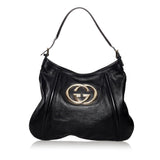 Gucci Britt Leather Shoulder Bag (SHG-30002)