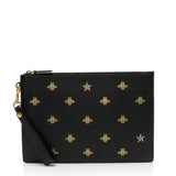 Gucci Calfskin Bee Star Wristlet (SHF-8glDSR)