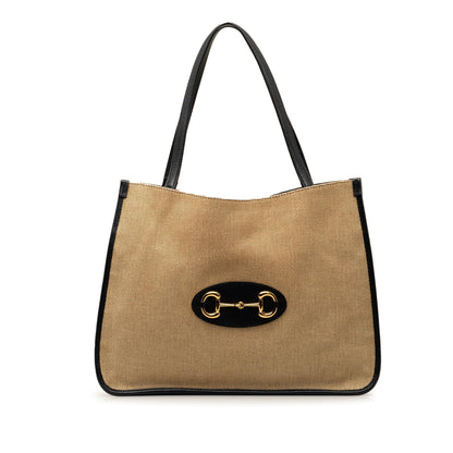 Gucci Canvas Horsebit 1955 Tote (ZX9D12)
